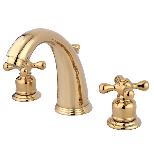Widespread Bathroom Faucet, Polished Brass